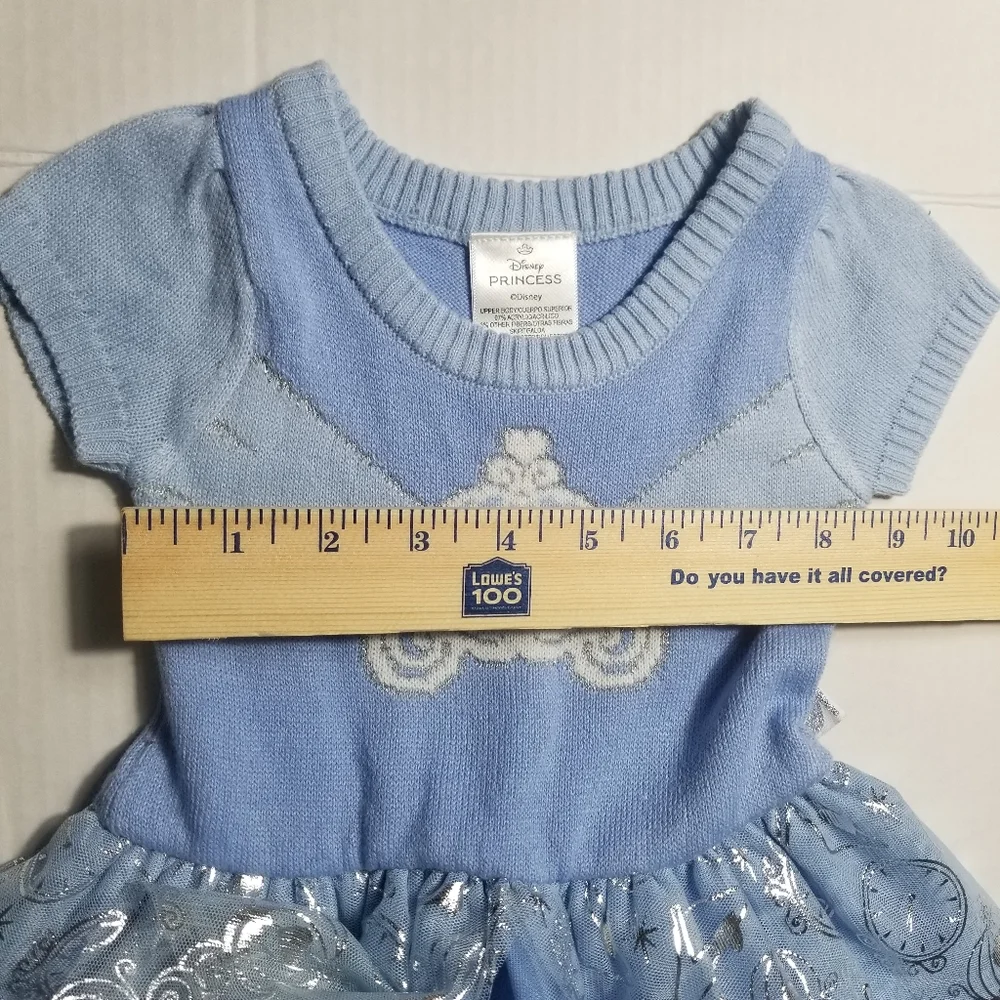 DISNEY PRINCESS CINDERLLA BLUE DRESS SIZE 12 MONTH